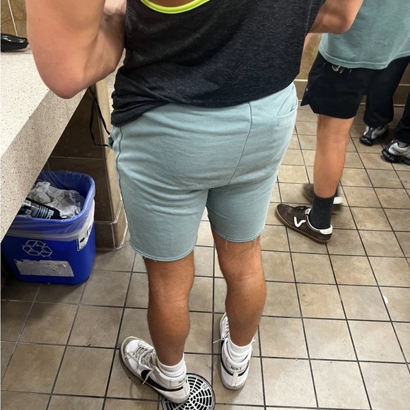 COTTON ON MEN JOGGER SHORT GREEN TERRY FLEECE EASY BODYBUILDER BODYBUILDING JOCK - Picture 8 of 16